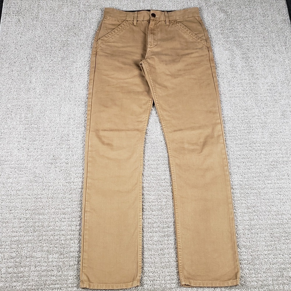 Freenote Cloth Pants Mens 31x32 Workers Chino Slim Fit Khaki Thick Cotton Pant